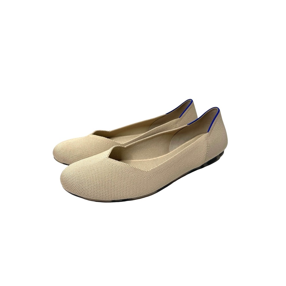 Rothy's The Flat ballet flats Size 11 beige nude comfort shoes